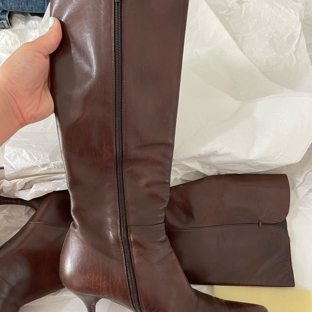 Leather boots!